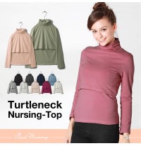 Turtleneck Nursing TOP Milk Shirt 