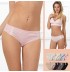 Slip taille basse élastiqué avec dentelle  