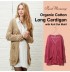 Cardigan long de Maternité en Coton Bio "Knit Dot Motif"