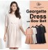 Robe de grossesse et allaitement de cérémonie en tissu Georgette