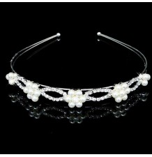 Little girl decorated headband for ceremonies