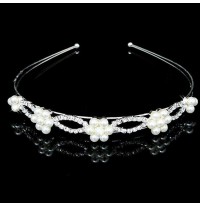 Little girl decorated headband for ceremonies
