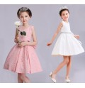 Flower girl white/pink formal dress 100-150 cm