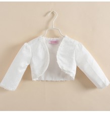 Bolerino Cerimonia Bambina Bianco 100 - 150cm