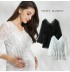 Maternity and nursing lace top
