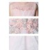 Robe blanche et rose de cérémonie fille demoiselle d'honneur 100-160cm