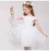 Robe blanche de Cérémonie Fille Demoiselle d'honneur 80-150cm 