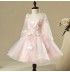 Flower girl formal dress 3/4 sleeves 100-150 cm