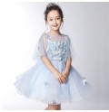 Abito cerimonia bimba damigella blu 110-160cm