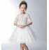 Flower girl white formal dress 100-160 cm