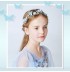 Serre-tête rose décoré de cérémonie pour petite fille