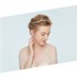 Decorated champagne little girl headband  for ceremonies