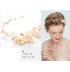 Decorated champagne little girl headband  for ceremonies