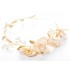 Decorated champagne little girl headband  for ceremonies