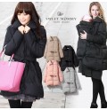 Down Feather Mother Coat With Baby Pouch 