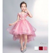 Flower girl embroidered formal dress 100-160 cm