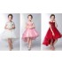 Flower girl pink formal dress 100-160 cm