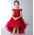 Flower girl pink formal dress 100-160 cm