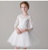Robe blanche de Cérémonie Fille Demoiselle d'honneur 80-150cm