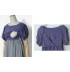 Maternity and nursing two-tone dress