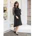Robe bicolore de grossesse et allaitement