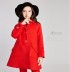 Girl christmas red coat with removable padded gilet
