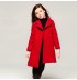 Girl christmas red coat with removable padded gilet