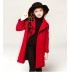 Girl christmas red coat with removable padded gilet