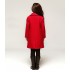 Girl christmas red coat with removable padded gilet
