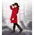 Girl christmas red coat with removable padded gilet