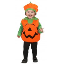 Costume Zucca Halloween unisex 1-3 anni