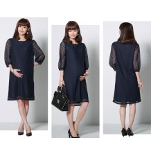 Robe de grossesse et allaitement en dentelle rachel