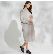 Vestito premaman e allattamento in cotone biologico