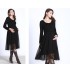 Maternity and nursing long sleeve dress