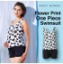 Flower print one piece maternity and nursing swimwear
