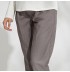 Pantalon de grossesse à fines rayures avec double système de réglage de la taille 