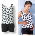 Flower print one piece maternity and nursing swimwear 