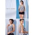 Flower print one piece maternity and nursing swimwear 