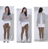 Maternity and nursing long sleeve and double layer top 