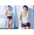 Sandal print one piece maternity and nursing swimwear 