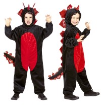 Plush black dragon costume 4-5 years