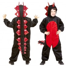 Plush black dragon costume 4-5 years