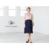 Maternity and nursing two-tone formal dress 2 pcs