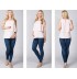 Jeans elasticizzati premaman in cotone