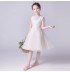 Abito bimba da damigella bianco ricamato 100-160cm