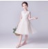 Flower girl ceremony formal dress white 100-160cm