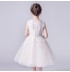Flower girl ceremony formal dress white 100-160cm