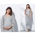 Vestito lungo premaman e allattamento con stola 