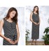 Robe longue de grossesse avec étole pour l'allaitement 