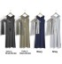 Robe longue de grossesse avec étole pour l'allaitement 